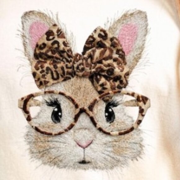 Easter Day Shirt, Leopard Glasses Rabbit Shirt - Picture 2 of 4